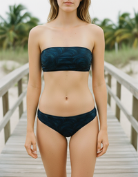 Luminous Wave Bandeau Bikini Top