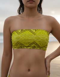 Lime Honu Bandeau Bikini Top