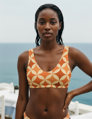 Coral Mizuki Bikini Padded Bikini Top — Dripper