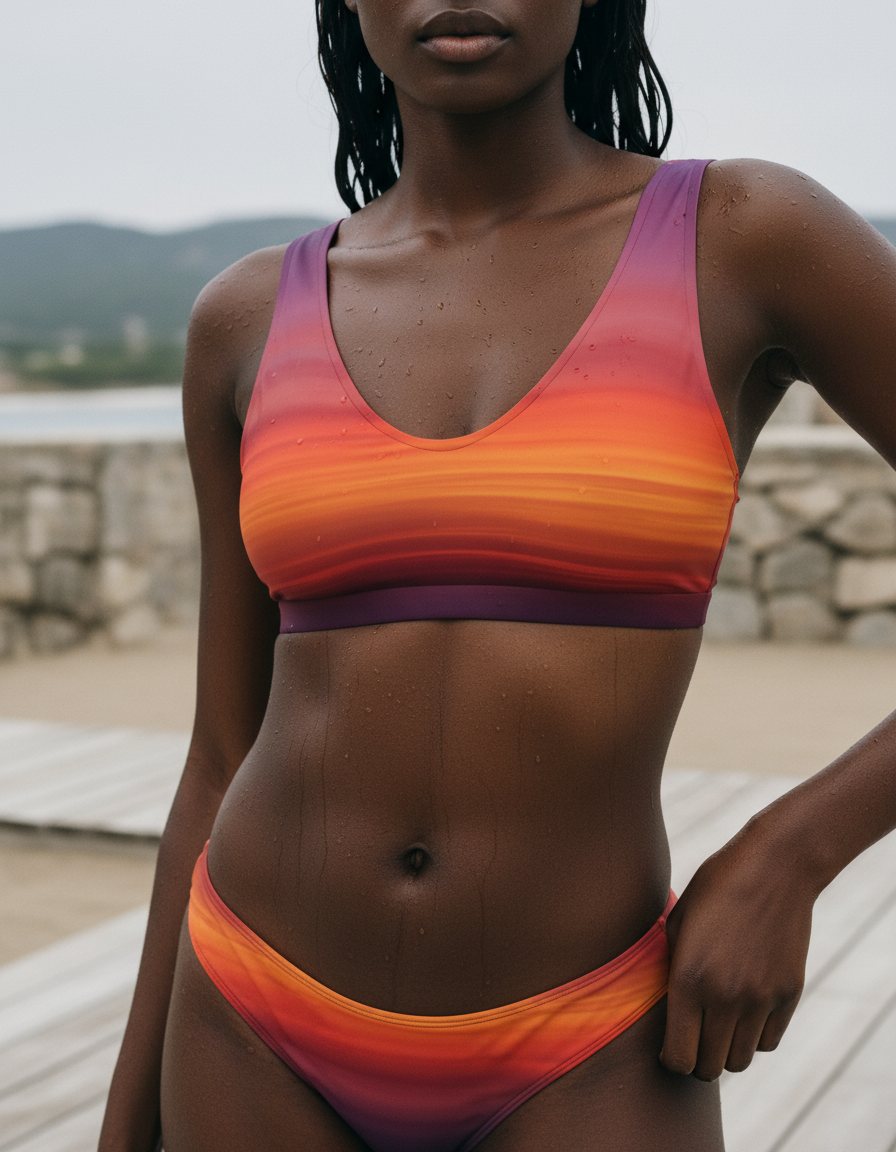 Bikini Top in Amaranth Solstice