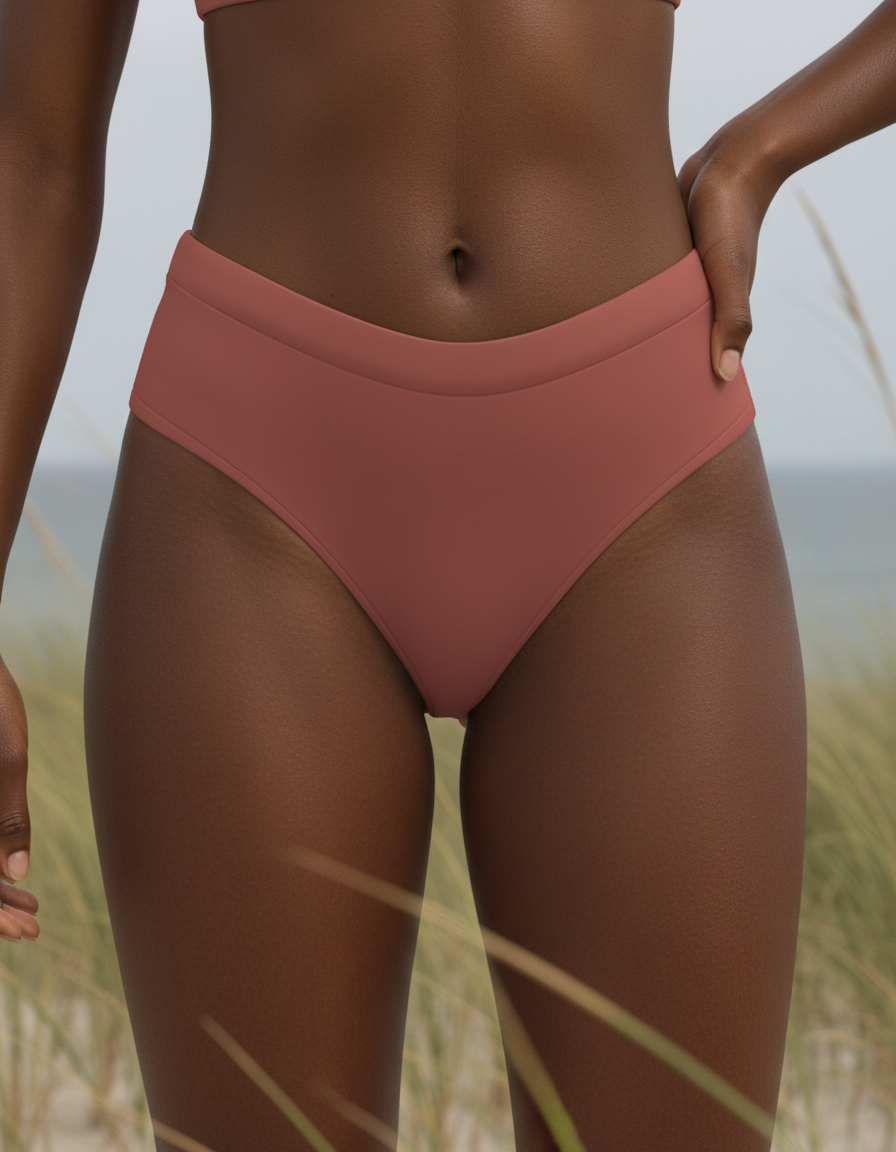 High-Waisted Bottom in Redwood