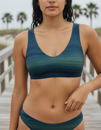 Midnight Blue Solstice Padded Bikini Top