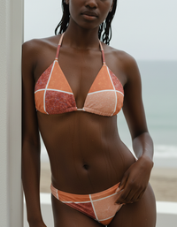 Muskmelon Rhapsody Padded String Bikini Top