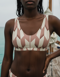 Dusty Rose Sakura Padded Bikini Top