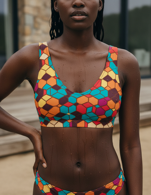 Coral Yugen Bikini Padded Bikini Top — Dripper