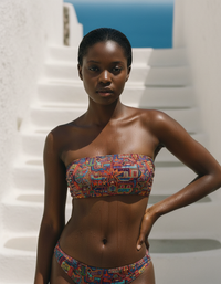 Wave Whisper Mola Bandeau Bikini Top