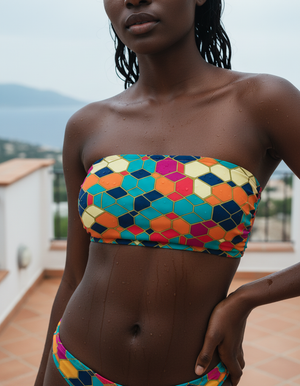 Lime Yugen Bandeau Bikini Bandeau Bikini Top — Dripper