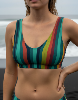 Alexandrite Pulse Bikini Padded Bikini Top — Dripper