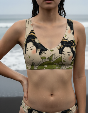 Runway Chartreuse Yume Bikini Padded Bikini Top — Dripper