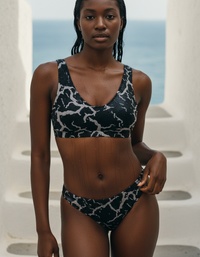 Geometric Pulse Padded Bikini Top