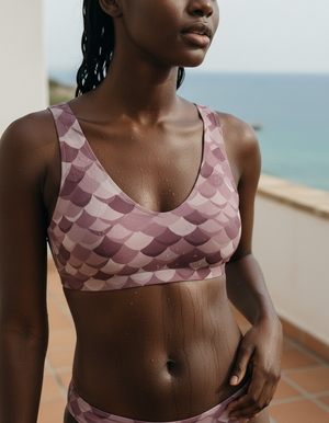 Burnished Lilac Nami Bikini Top Padded Bikini Top — Dripper