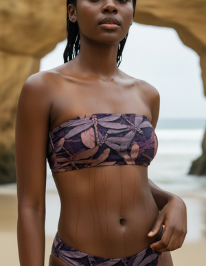 Amaranth Aether Bandeau Bikini Bandeau Bikini Top — Dripper