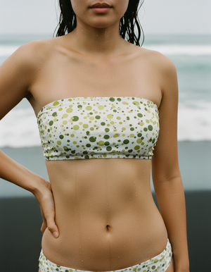 Runway Chartreuse Nimbus Bandeau Bikini Bandeau Bikini Top — Dripper
