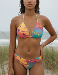 Celestial Rhythm Constellation Padded String Bikini Top