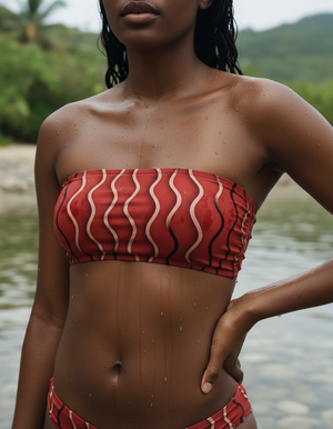 Lava Falls Kizuna Bikini Top Bandeau Bikini Top — Dripper