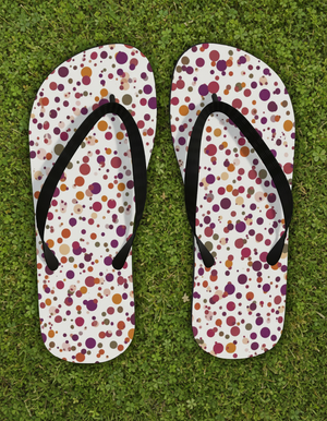 Polka Collection flip-flops