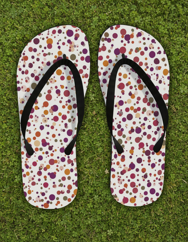 Polka Collection flip-flops