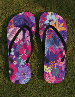 Floral Collection flip-flops