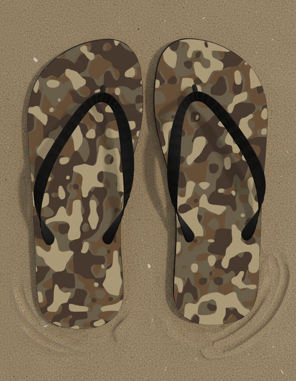 Camo Collection flip flops