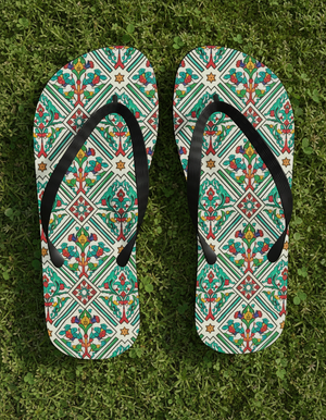 Kaleidoscope flip flops