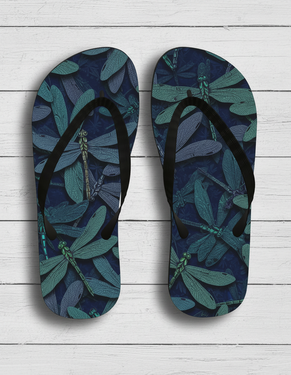 Dragonfly flip flops