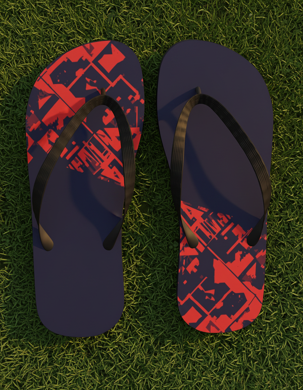 Color Burst Vivid Flip Flops