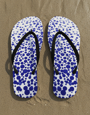 Dapple flip flops