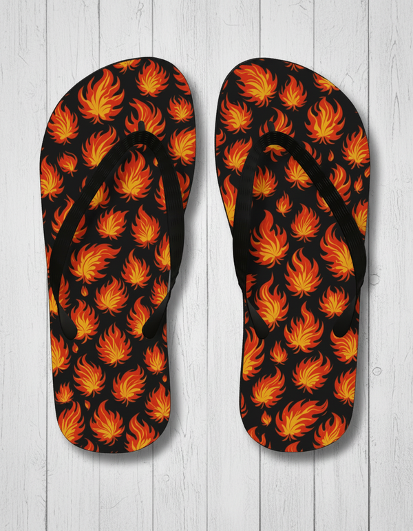 Flickering Flame Ember Flip Flops