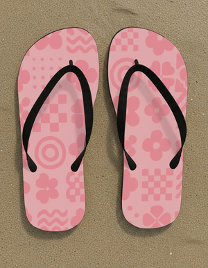Rose Graphic Collection flip-flops