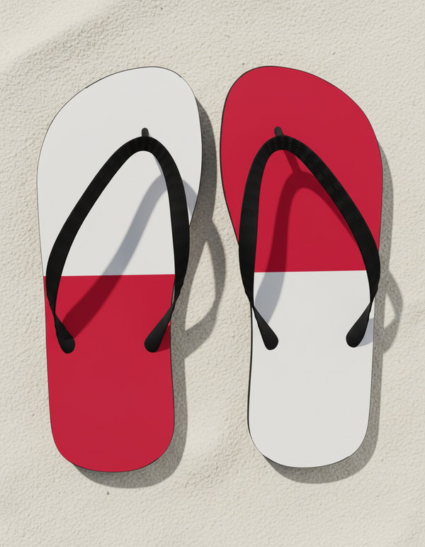 Polish Collection flip flops