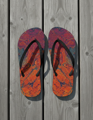 Kaleidoscope flip flops