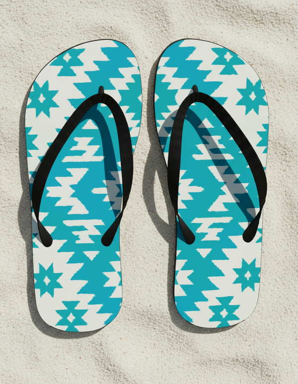 Southwestern Collection flip flops