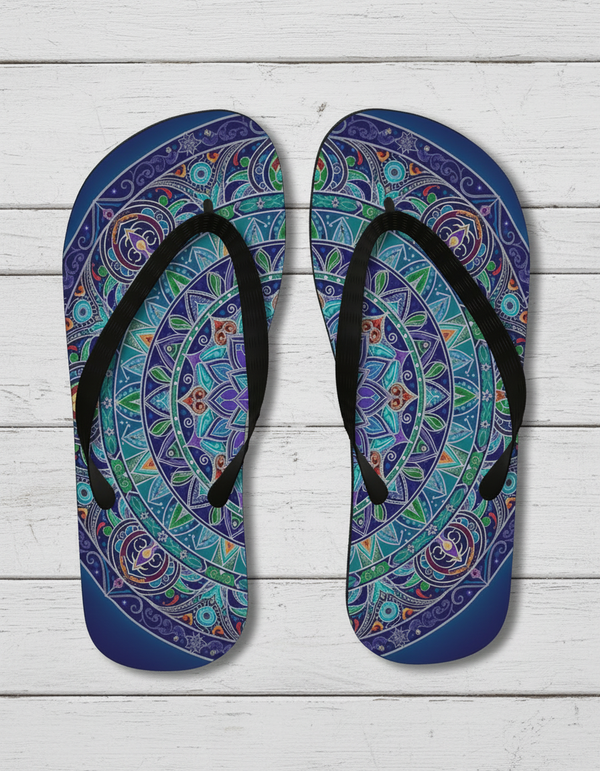 Mandala Collection flip-flops