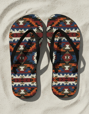 Southwestern Collection flip-flops