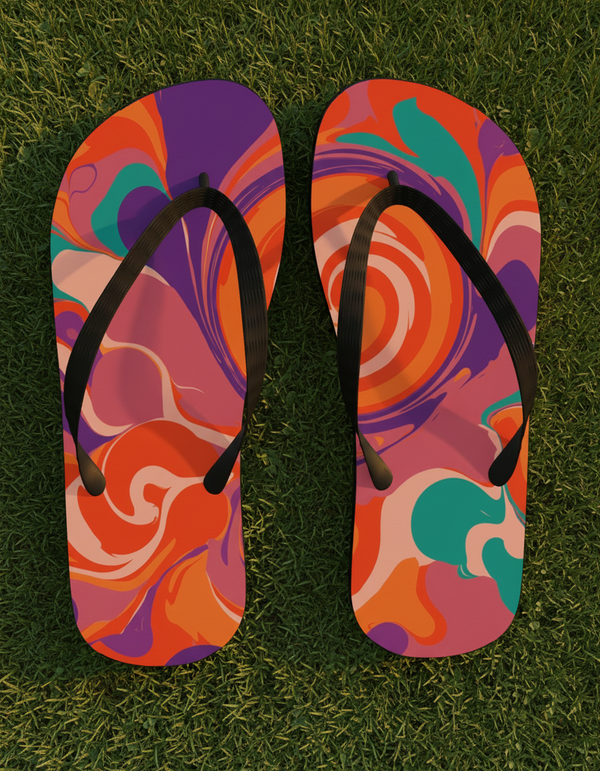 Psychedelic Collection flip flops
