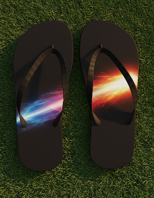 Celestial Drift Zodiac Flip Flops