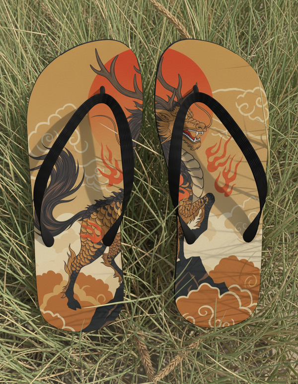 Kirin Rising flip flops
