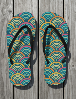 Sakura flip flops