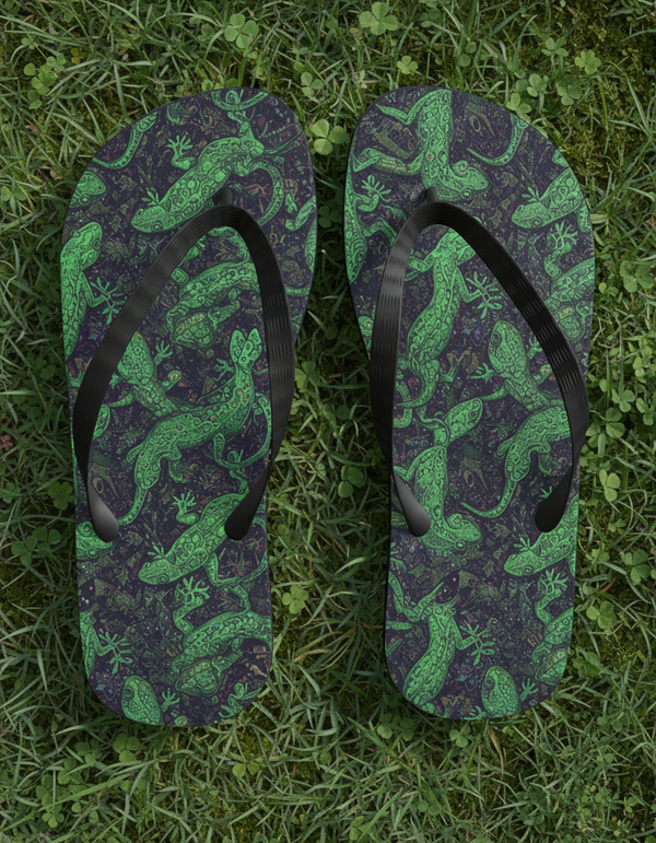 Gecko Collection flip flops