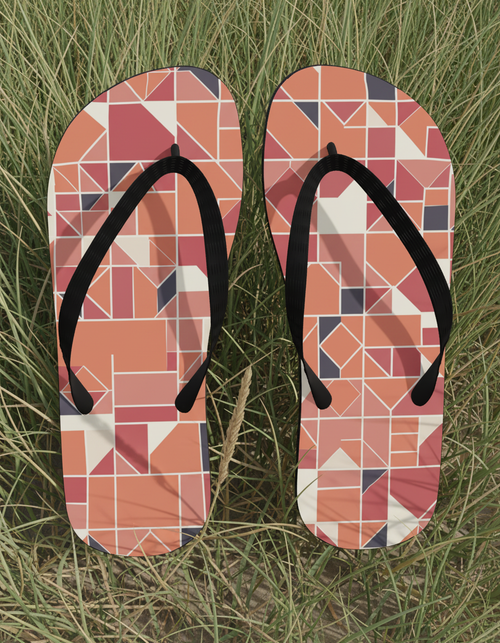 Kaleidoscope flip flops