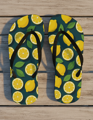 Lemon Collection flip-flops