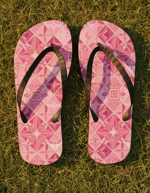 Poppy flip flops