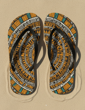 Aztec Collection flip-flops