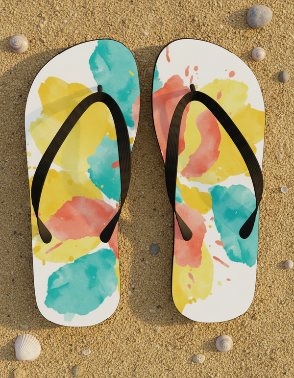 Flip Flops in Aqua