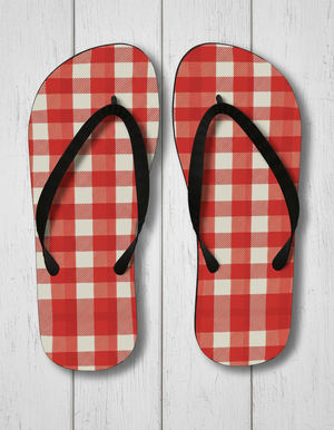 Gingham Collection flip-flops