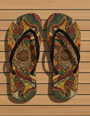 Woven flip flops