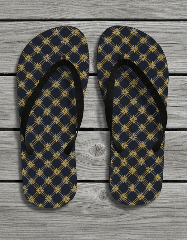 Kasuri flip-flops