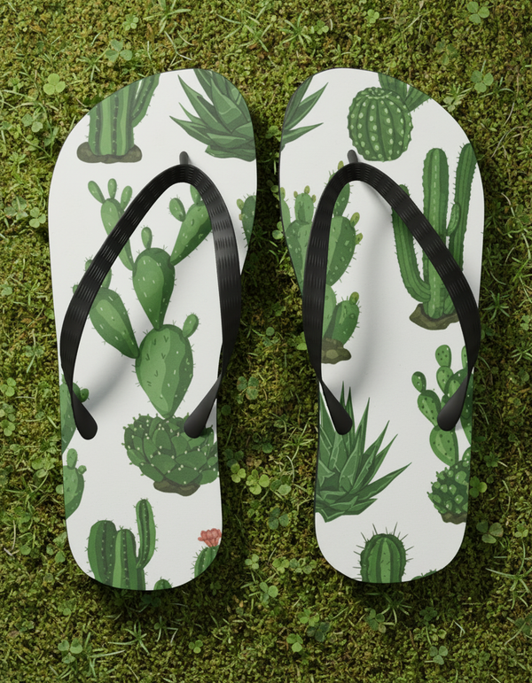 Cactus Collection flip flops