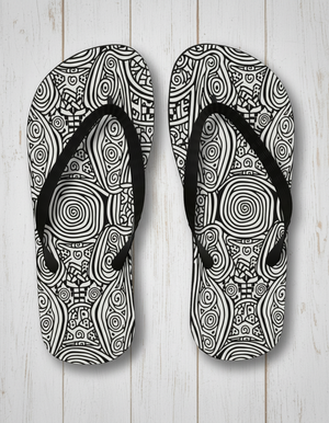 Noir Collection flip-flops
