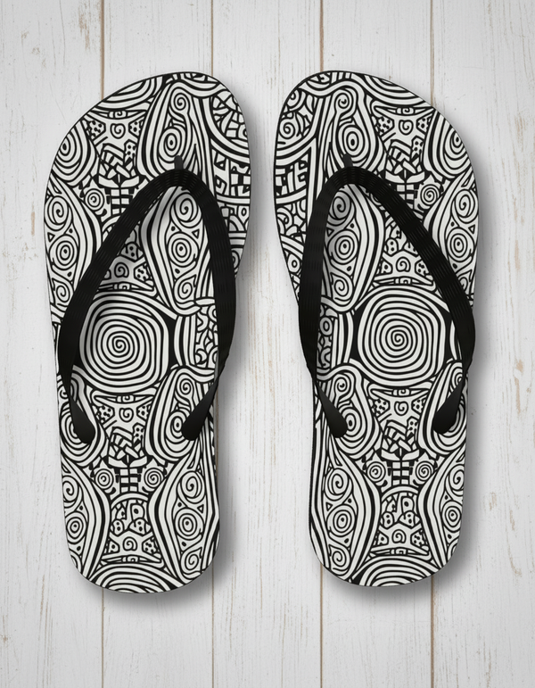 Noir Collection flip-flops
